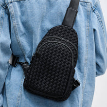 Load image into Gallery viewer, Beyond The Horizon - Woven Neoprene Sling Backpack - Backwards Boutique