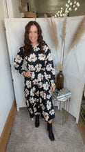 Load image into Gallery viewer, Stacy’s Fall Floral Dress - Backwards Boutique 