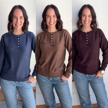 Load image into Gallery viewer, Miranda's Henley Sweater