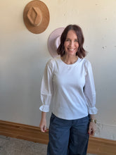 Load image into Gallery viewer, Liverpool 3 Quarter Sleeve Top - Backwards Boutique