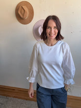 Load image into Gallery viewer, Liverpool 3 Quarter Sleeve Top - Backwards Boutique