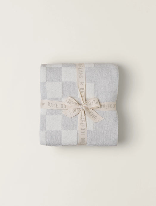 Barefoot Dreams Cozychic Cotton Checkered Throw - Backwards Boutique 