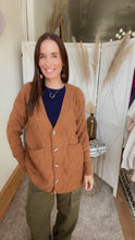 Load image into Gallery viewer, Norma's Crisp Pumpkin Cardigan's - Backwards Boutique