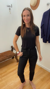 Kut from the Kloth Rachael Black Jeans - Backwards Boutique 