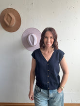 Load image into Gallery viewer, Sierra’s V-Neck Button Down - Backwards Boutique