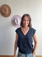 Load image into Gallery viewer, Sierra’s V-Neck Button Down - Backwards Boutique