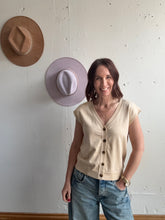 Load image into Gallery viewer, Sierra’s V-Neck Button Down - Backwards Boutique