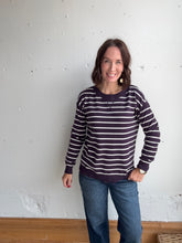 Load image into Gallery viewer, Olivia's Striped Long Sleeve - Backwards Boutique