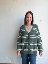 Load image into Gallery viewer, Z Supply Boyfriend Striped Cardigan - Backwards Boutique