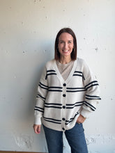 Load image into Gallery viewer, Z Supply Boyfriend Striped Cardigan - Backwards Boutique