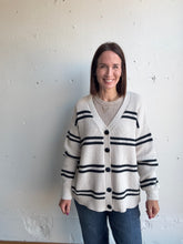 Load image into Gallery viewer, Z Supply Boyfriend Striped Cardigan - Backwards Boutique
