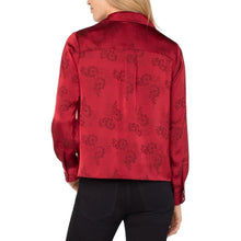 Load image into Gallery viewer, Liverpool Crimson Button Up - Backwards Boutique