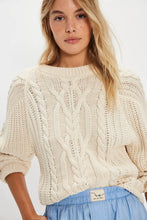 Load image into Gallery viewer, We The Free People Frankie Cable Knit Sweater - Backwards Boutique