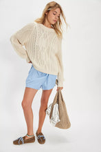 Load image into Gallery viewer, We The Free People Frankie Cable Knit Sweater - Backwards Boutique