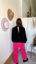 Load image into Gallery viewer, Alexandria’s Velvet Blouse - Backwards Boutique 