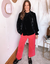 Load image into Gallery viewer, Alexandria’s Velvet Blouse - Backwards Boutique 