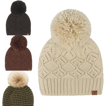 Load image into Gallery viewer, Sugarplum Pom Stocking Hats - Backwards Boutique