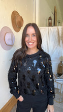 Load image into Gallery viewer, Samantha’s Sequins Sweater - Backwards Boutique 