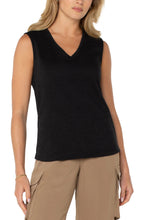Load image into Gallery viewer, Liverpool SleevelessV Neck Knit Top - Backwards Boutique