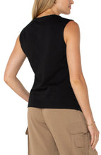 Load image into Gallery viewer, Liverpool SleevelessV Neck Knit Top - Backwards Boutique