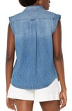 Load image into Gallery viewer, Liverpool Sleeveless Shirt with Pockets - Backwards Boutique