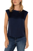 Load image into Gallery viewer, Liverpool Sleeveless Woven Knit Top - Backwards Boutique