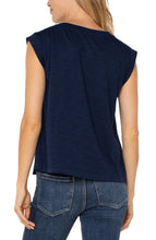 Load image into Gallery viewer, Liverpool Sleeveless Woven Knit Top - Backwards Boutique