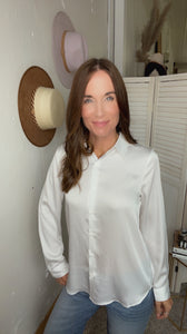 Amy's White Button Down - Backwards Boutique 