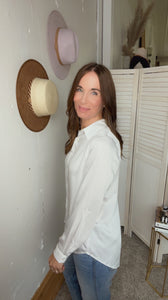 Amy's White Button Down - Backwards Boutique 