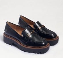 Load image into Gallery viewer, Sam Edelman Laurs Shiny Black Loafers - Backwards Boutique 