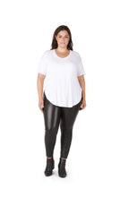 Load image into Gallery viewer, Dex Plus High Rise Black Coated Leggings - Backwards Boutique 