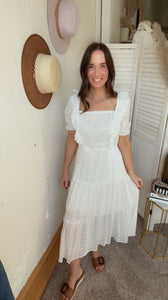 Hayden's White Summer Dress - Backwards Boutique 