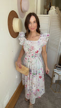 Load image into Gallery viewer, Mandi&#39;s Watercolor Floral Dress - Backwards Boutique 