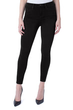 Load image into Gallery viewer, Abby High Rise Liverpool Ankle Skinny Black Jeans - Backwards Boutique 