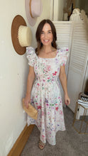 Load image into Gallery viewer, Mandi&#39;s Watercolor Floral Dress - Backwards Boutique 