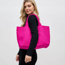 Load image into Gallery viewer, Sky&#39;s The Limit - Large Woven Neoprene Tote