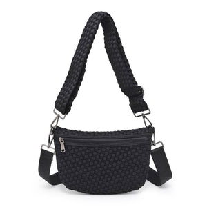 Woven Neoprene Crossbody Belt Bag