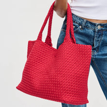 Load image into Gallery viewer, Sky&#39;s The Limit - Large Woven Neoprene Tote