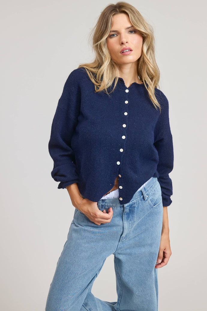 Essential Button Down Cardigan Top - Backwards Boutique 