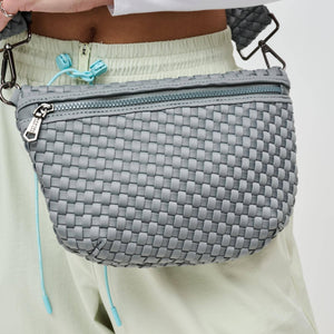 Woven Neoprene Crossbody Belt Bag