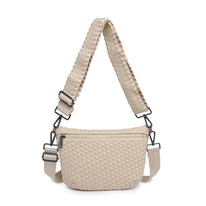 Woven Neoprene Crossbody Belt Bag