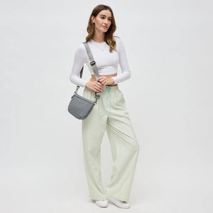 Woven Neoprene Crossbody Belt Bag