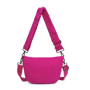 Woven Neoprene Crossbody Belt Bag - Backwards Boutique 