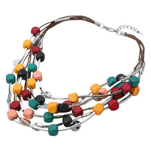 Load image into Gallery viewer, Stacey’s Beaded Layered Statement Necklace