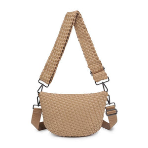 Woven Neoprene Crossbody Belt Bag
