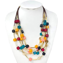 Load image into Gallery viewer, Stacey’s Beaded Layered Statement Necklace