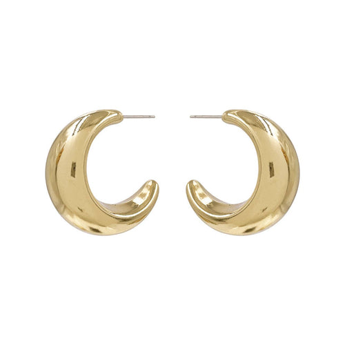 Tasha's Gold Metal Hoop Earrings