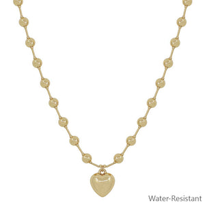 Samantha’s Sweet Heart Necklace - Backwards Boutique 
