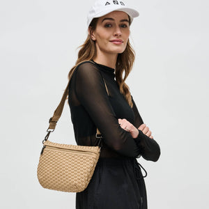 Woven Neoprene Crossbody Belt Bag