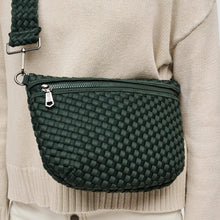 Load image into Gallery viewer, Woven Neoprene Crossbody Belt Bag